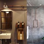 estilo industrial en baños