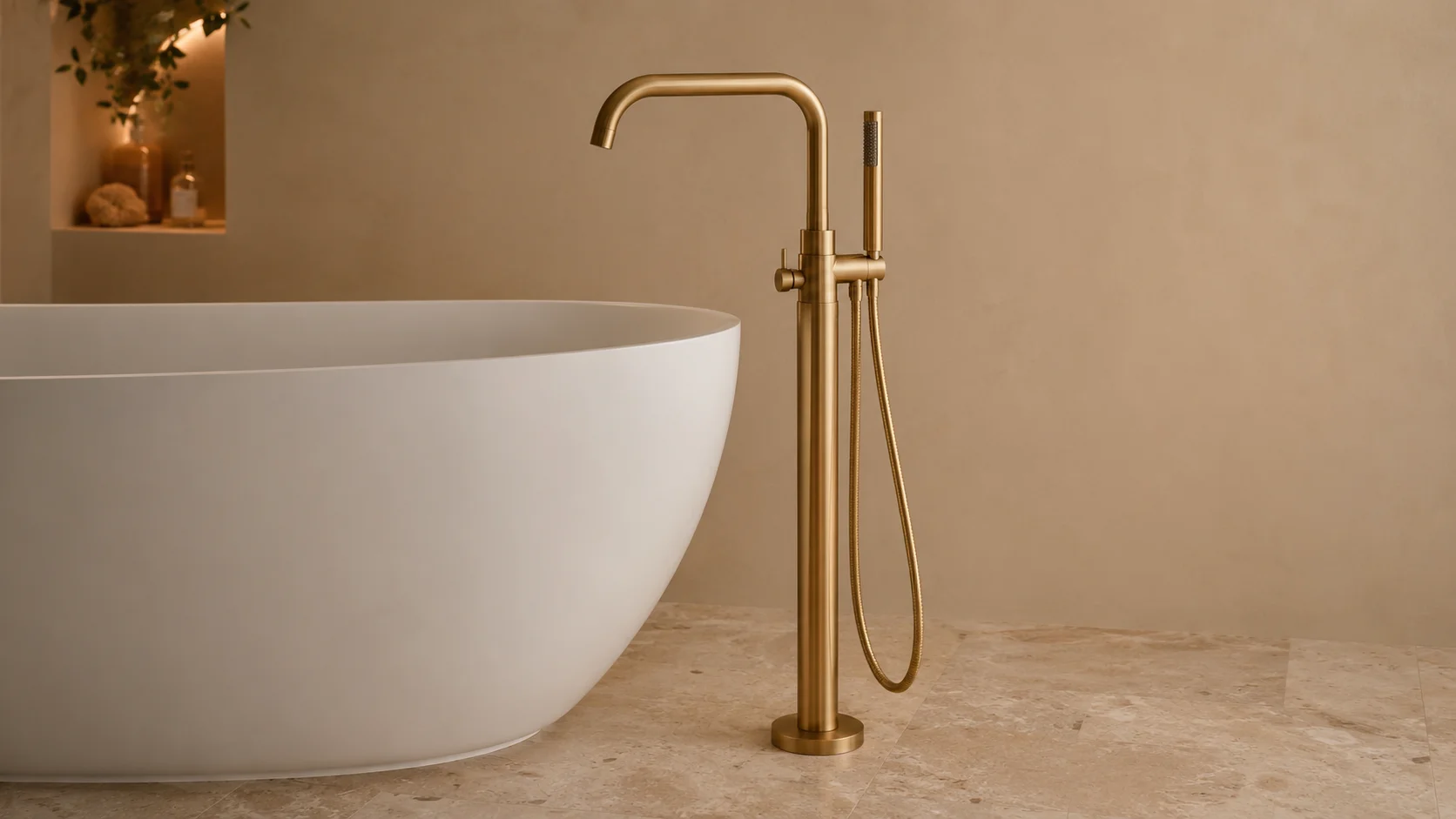 Grifería a suelo para bañera