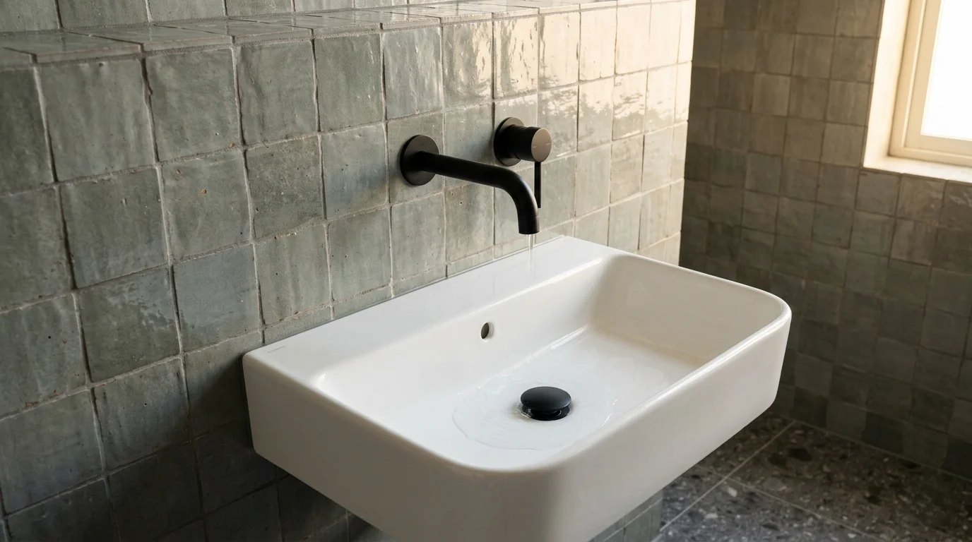 Grifería empotrada en pared