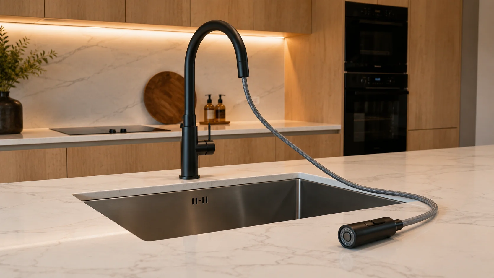 Grifería de cocina con caño extraíble