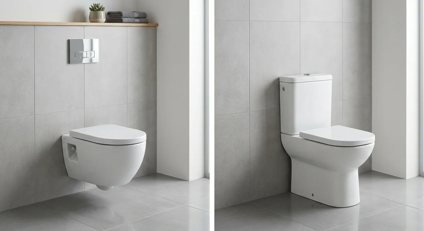 Comparativa de lavabo suspendido y lavabo de pie