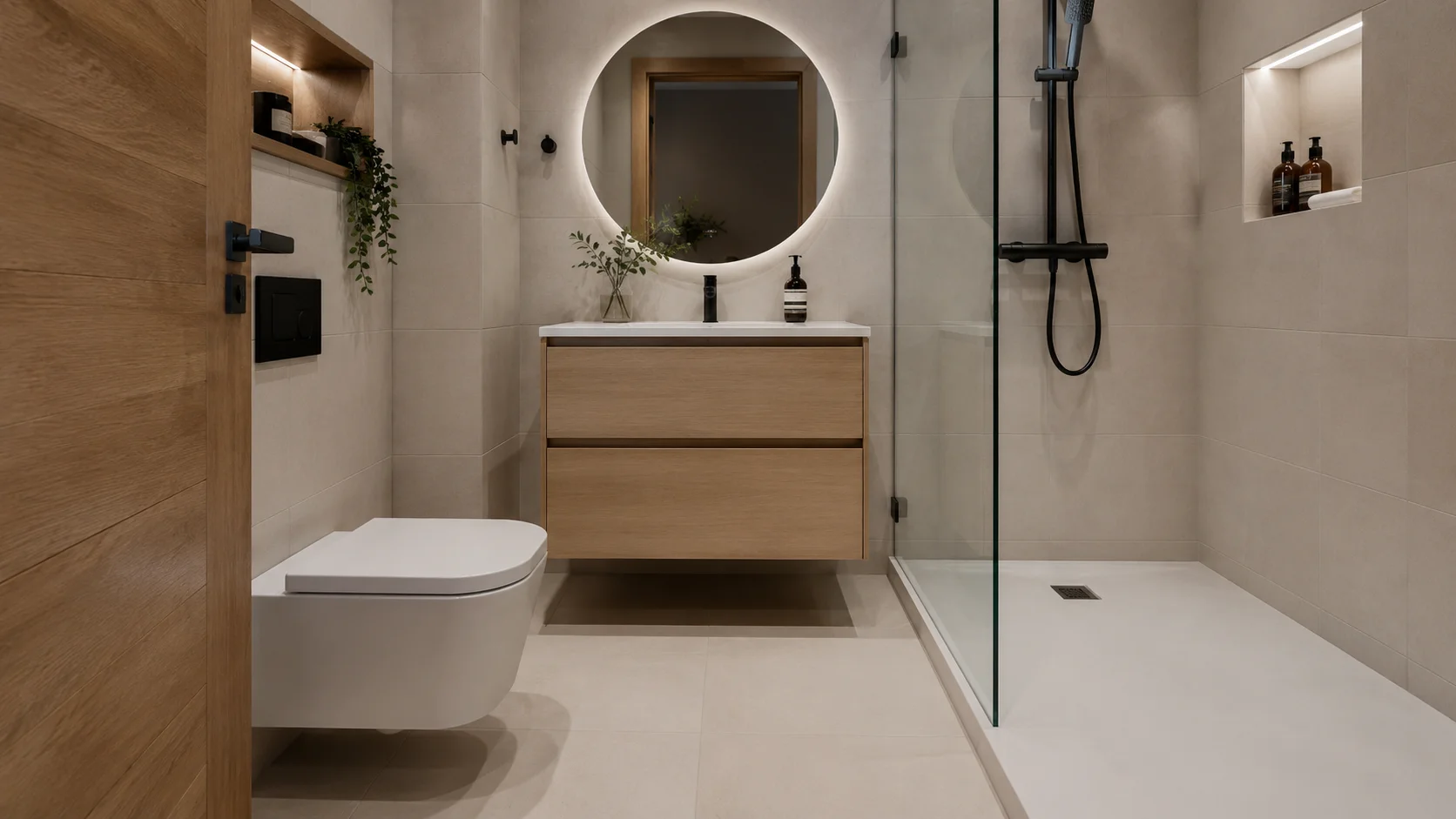 Reforma de un baño cuadrado de menos de 4 m²