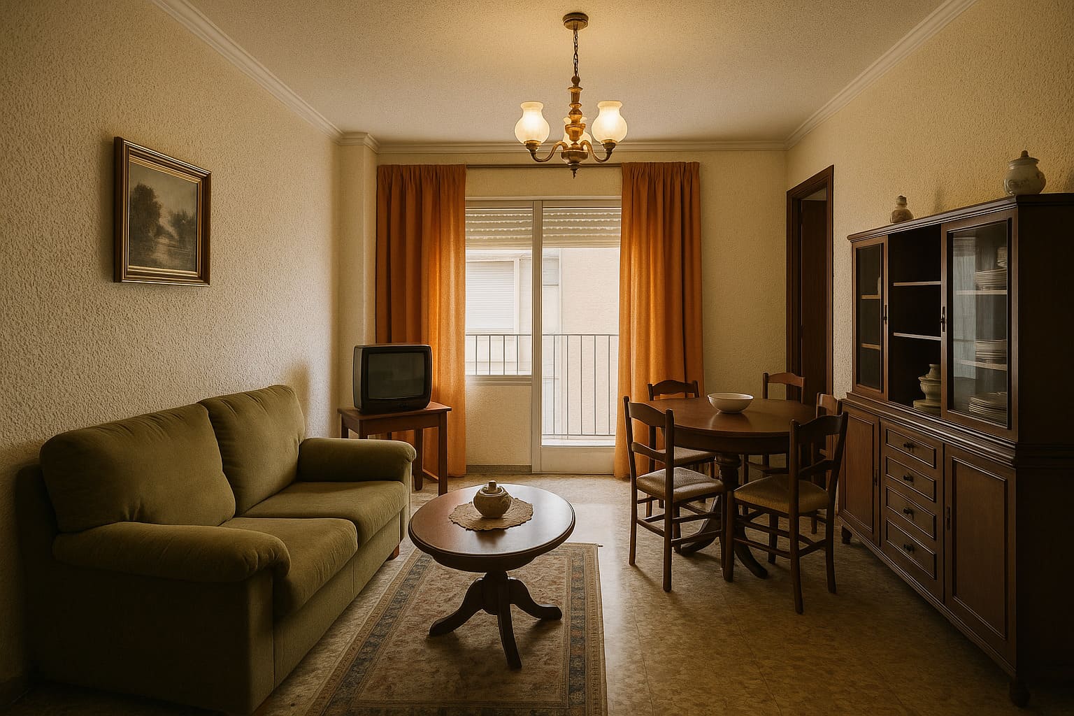Casa antigua en Albacete con gotelé en las paredes