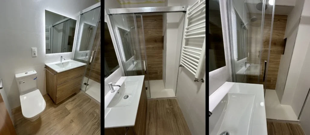 Fotos del baño realizadas después de que Azulejos La Unión lo reformase