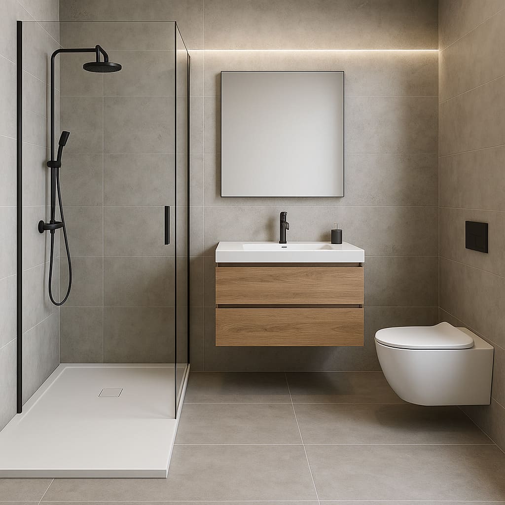 Servicio de reformas de baños cambiando bañera por ducha