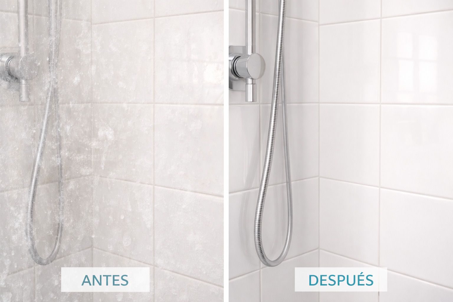 Cómo eliminar cal en la ducha