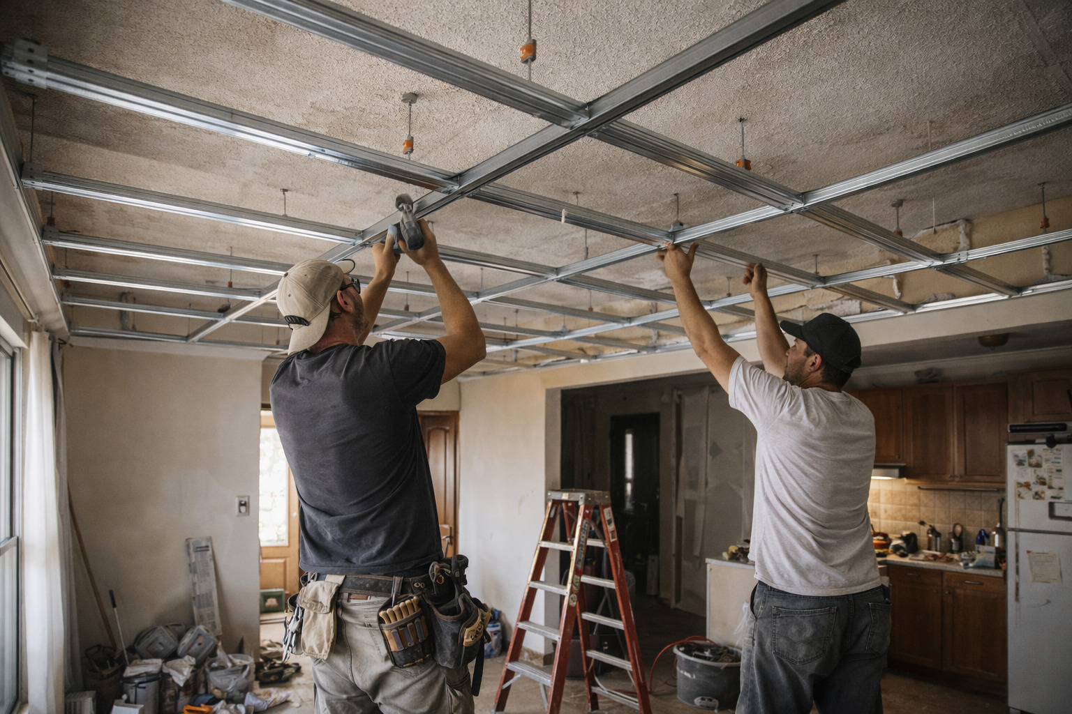 Consejo 1: instalar un falso techo acústico desacoplado