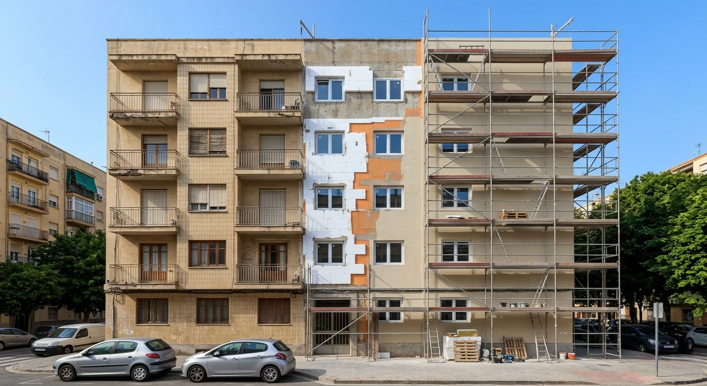 Reforma de un edificio en Albacete en proceso de rehabilitación energética
